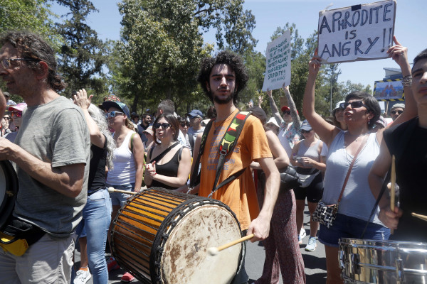 Διαμαρτυρία για το Τοπικό Σχέδιο Ακάμα