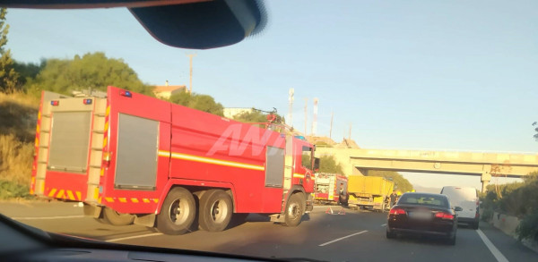 ακινητοποιημένο φορτηγό Λύμπια