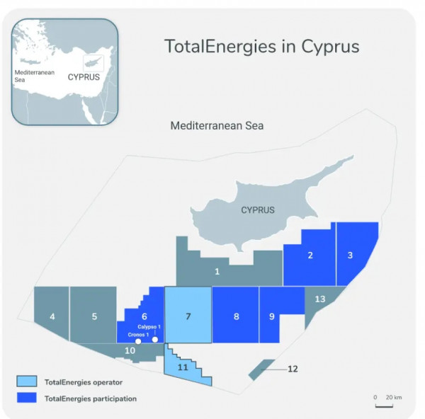 χάρτης γεωτρήσεων.