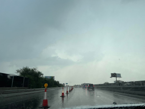 βροχες αυτοκινητοδρομος 