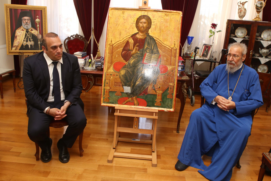 αρχιεπισκοπος κυπρου χρυσοστομος εικονα χρηστος αντιφωνιτης