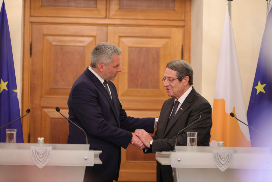 καγκελαριος αυστριας καρλ νεχαμερ προεδρος της δημοκρατιας νικος αναστασιαδης