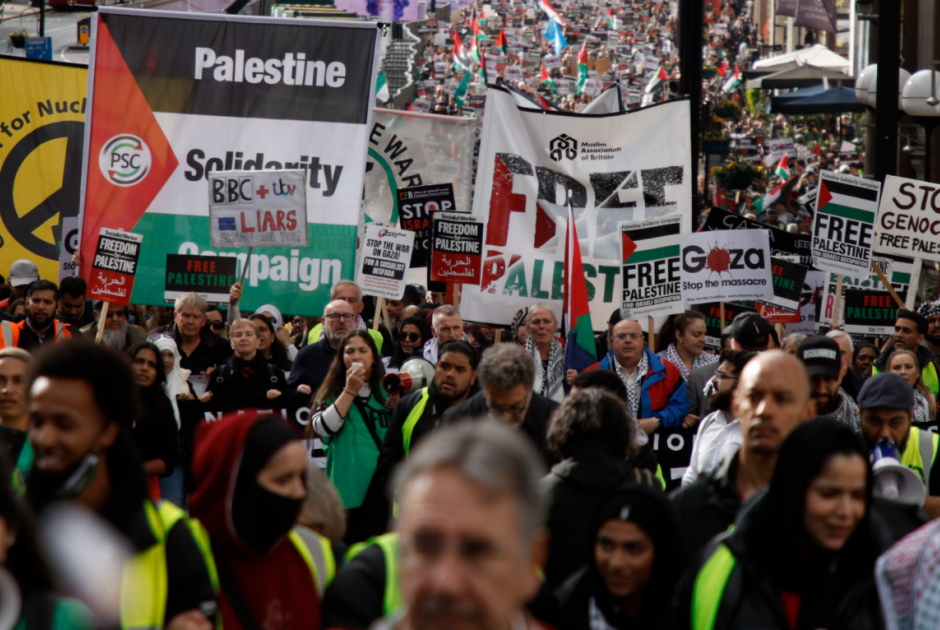 διαδηλωση για παλαιστινη λονδινο