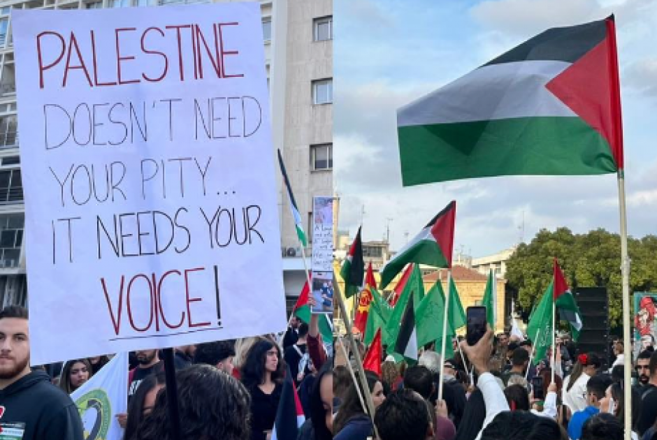 παλαιστινη διαδηλωση κυπρος