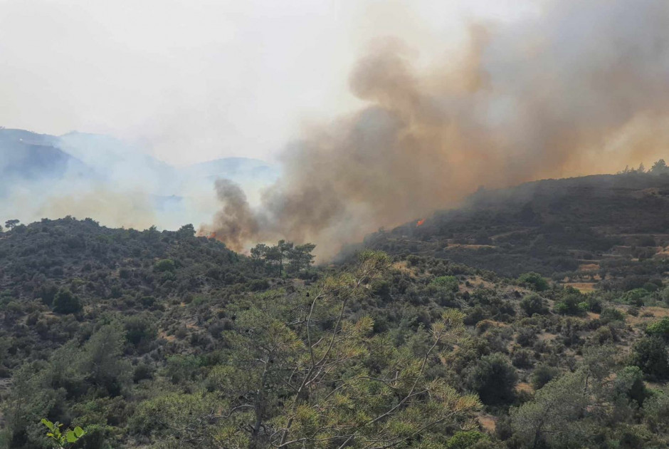 Κόκκινος συναγερμός για δασικές πυρκαγιές αύριο σε όλη την Κύπρο