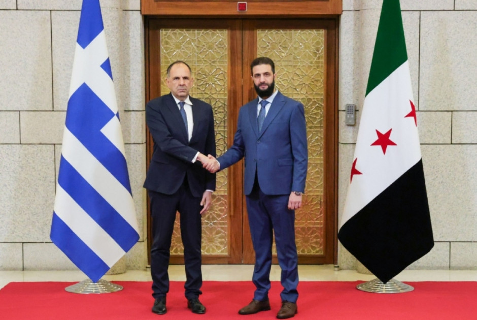 Είδε Αλ Σάρα ο Γεραπετρίτης – «Η Ελλάδα είναι ενεργώς παρούσα στην περιοχή