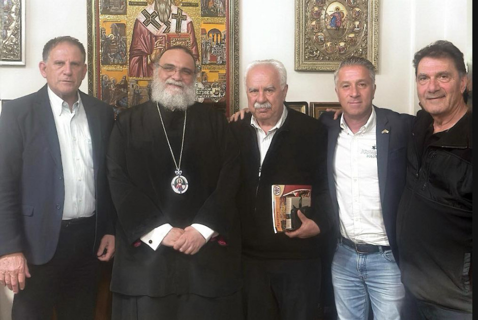 Οι παλαίμαχοι ποδοσφαιριστές Λευκωσίας συναντήθηκαν με τον Μητροπολίτη Ταμασού Ησαϊα