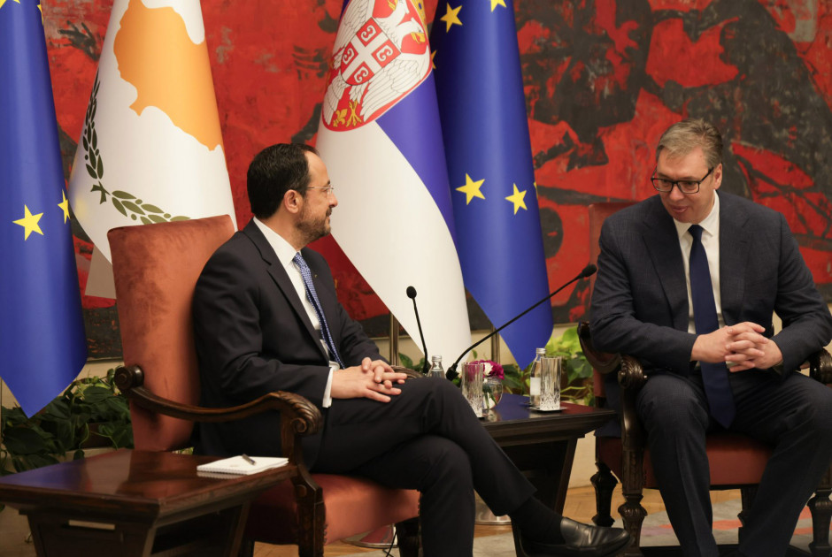 Συνάντηση ΠτΔ – Βούτσιτς: «Οι Κύπριοι μπορούν να θεωρούν τη Σερβία σπίτι τους»