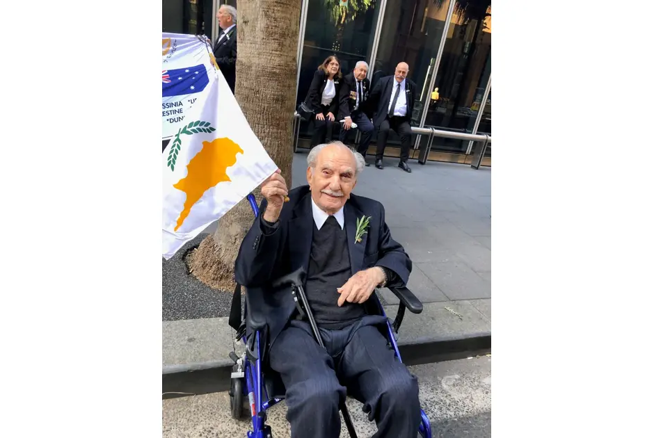 104χρονος βετεράνος από τη Μόρφου θα ηγηθεί της κυπριακής αντιπροσωπείας στην Ημέρα ANZAC