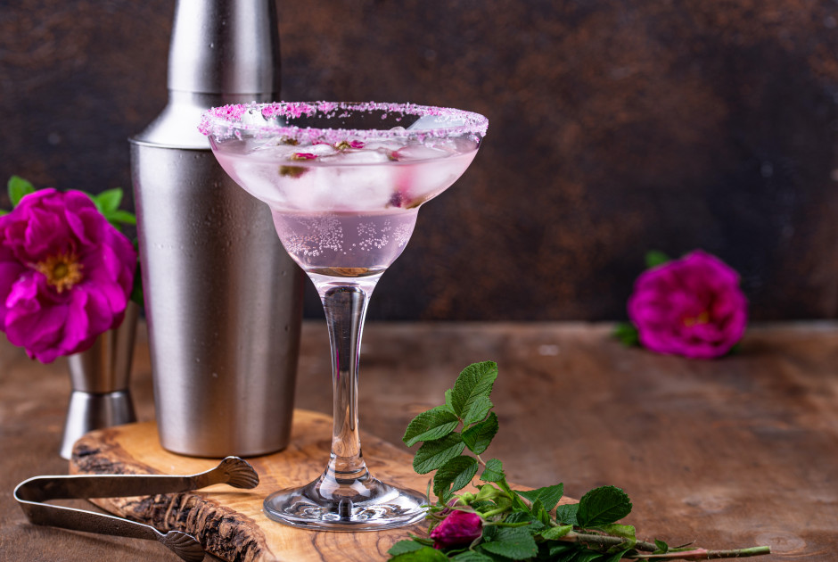 Συνταγή για Margarita με άρωμα τριαντάφυλλο