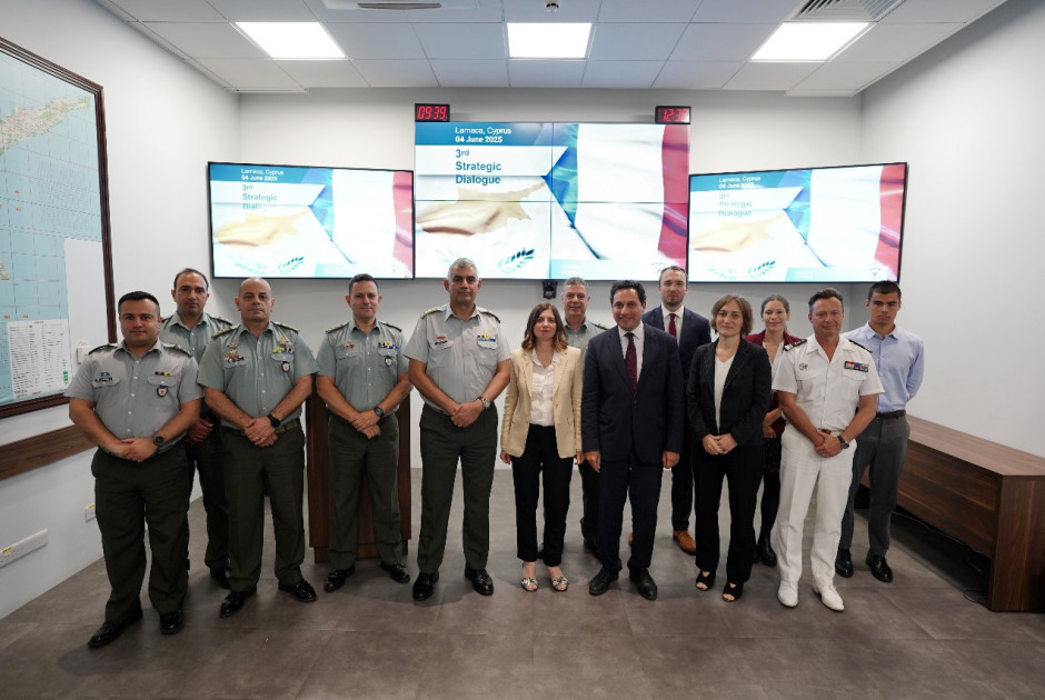 Κύπρος και Γαλλία ενισχύουν την αμυντική τους συνεργασία μέσω Στρατηγικού Διαλόγου
