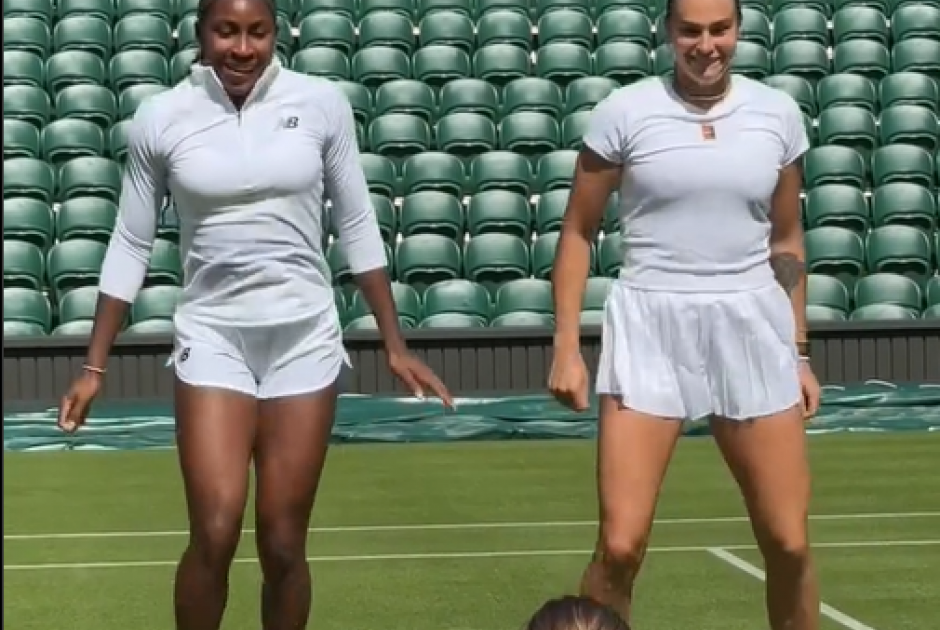 Wimbledon: Σαμπαλένκα και Γκοφ χόρεψαν και προπονήθηκαν μαζί στο κεντρικό κορτ