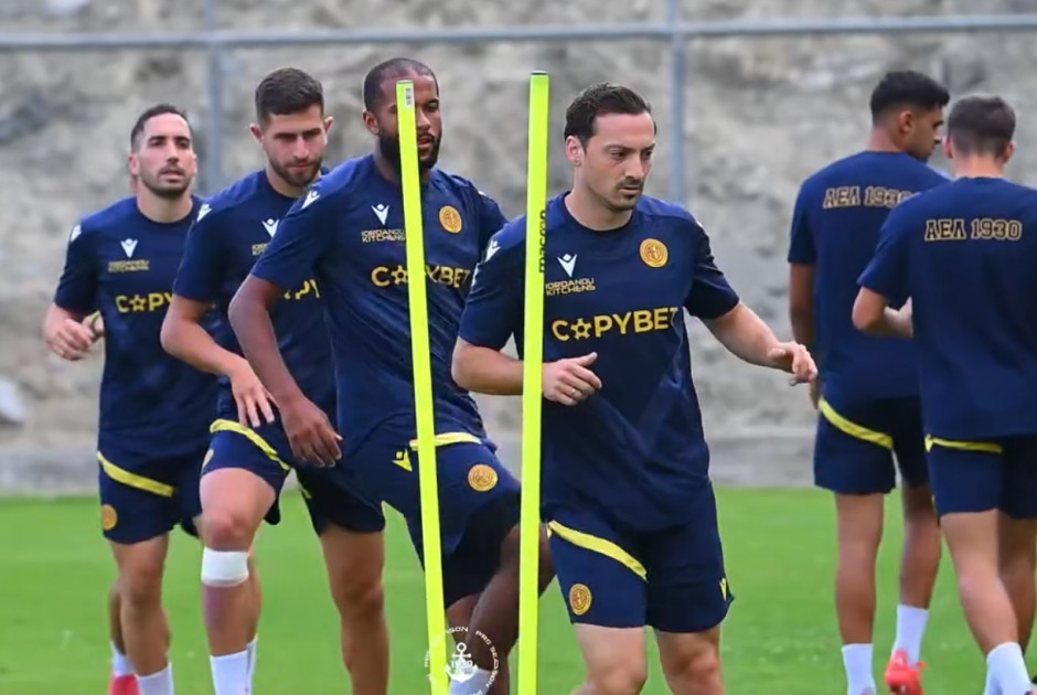 Πλάνα από την προπόνηση της ΑΕΛ (ΒΙΝΤΕΟ)