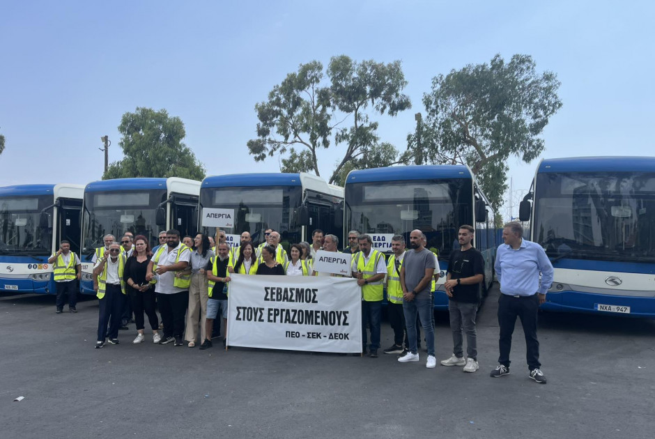 Κλιμακώνουν τα μέτρα: Σε επ’ αόριστον η απεργία τα λεωφορεία στη Λάρνακα
