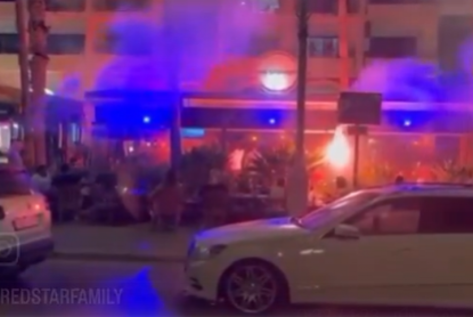 Pyro-show των Σέρβων στη Λάρνακα πριν το αποψινό παιχνίδι με την Πάφο (ΒΙΝΤΕΟ)