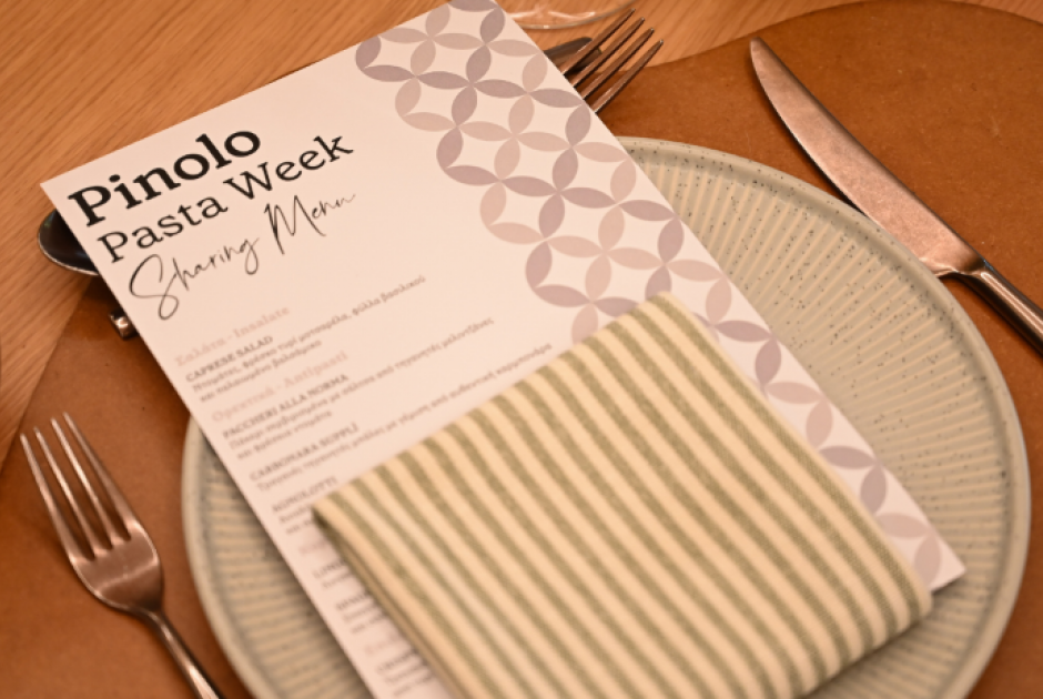 Το Pinolo γιορτάζει το Pasta Week με ένα αυθεντικό ιταλικό ταξίδι γεύσεων