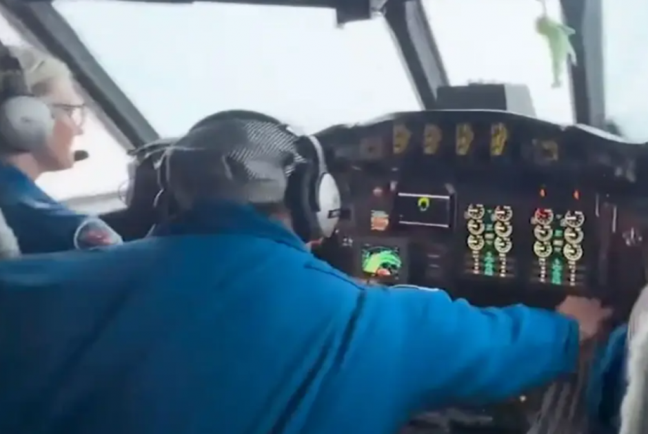 Βίντεο που κόβει την ανάσα από το κόκπιτ αεροσκάφους μέσα στο «μάτι» του τυφώνα Μελίσα