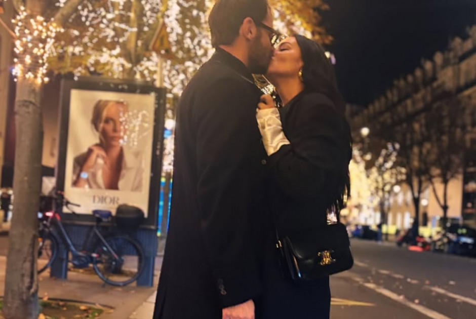 Ζενεβιέβ Μαζαρί: Τα φιλιά με τον σύζυγό της στο Παρίσι