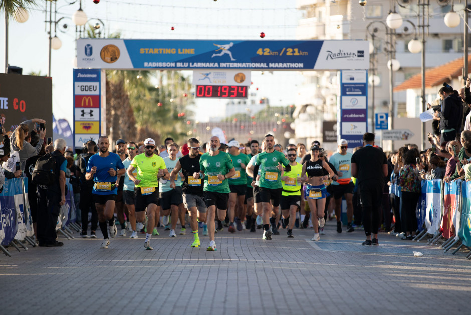 Με ρεκόρ προσέλευσης πραγματοποιήθηκε ο 8ος Radisson Blu Διεθνής Μαραθώνιος Λάρνακας