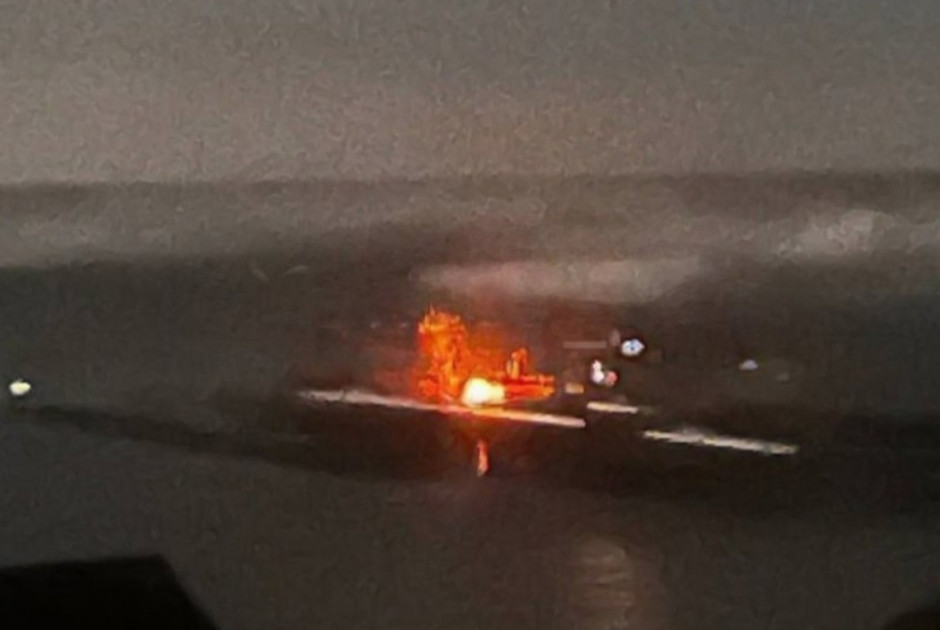 Ουκρανική επιδρομή με drones – Πυρκαγιά σε ρωσικό λιμάνι