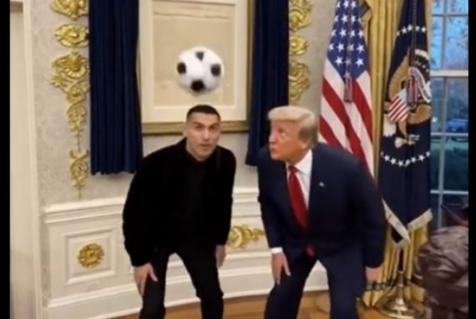Τραμπ: Παίζει μπάλα με τον Ρονάλντο στο Οβάλ Γραφείο με… AI (ΒΙΝΤΕΟ)