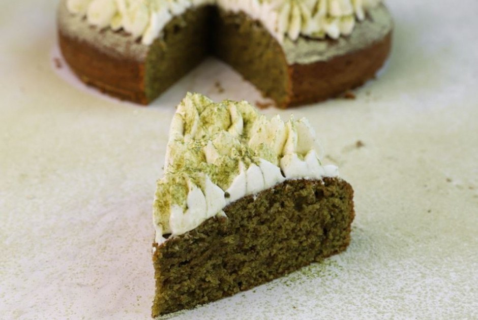 Συνταγή για vegan matcha κέικ