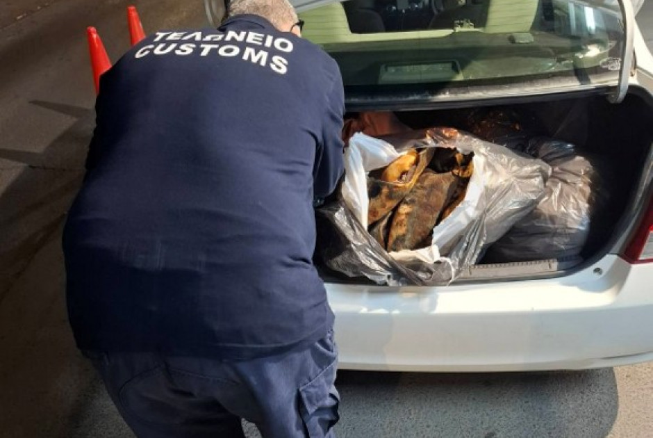 Τμήμα Τελωνείων: Κατάσχεση 200 κιλών ζωικών προϊόντων από τα κατεχόμενα