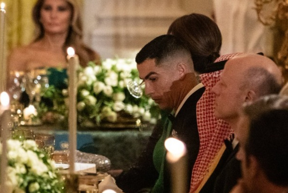Ο Κριστιάνο Ρονάλντο στο δείπνο του Τραμπ προς τιμήν του μπιν Σαλμάν