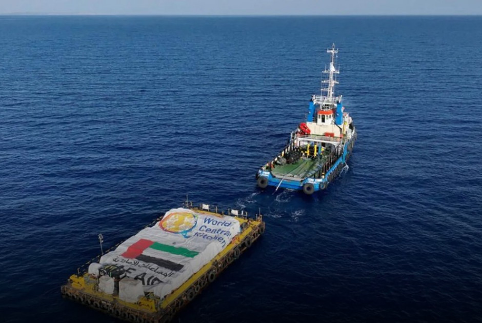 950 τόνοι ανθρωπιστικής βοήθειας αναχωρούν για τη Γάζα μέσω Αμάλθεια