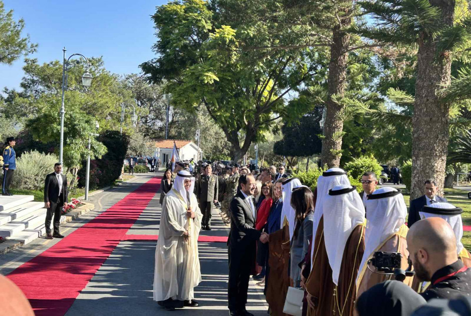 ΚΕ: Σήμερα η ιστορική επίσκεψη του Προέδρου των ΗΑΕ στην Κύπρο