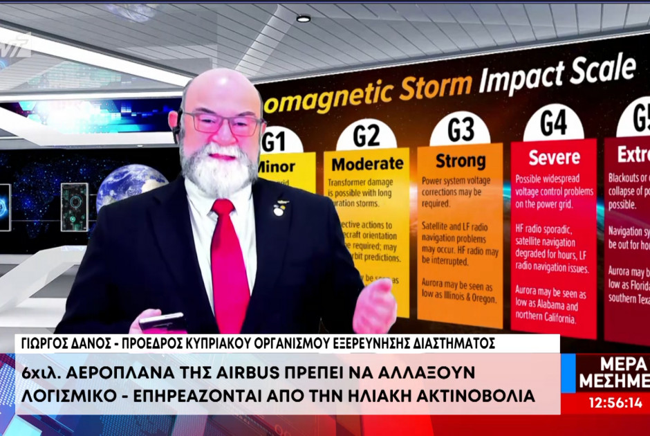 Ηλιακή ακτινοβολία και ασφάλεια πτήσεων: Τι εξηγεί ο Πρόεδρος του Κυπριακού Οργανισμού Εξερεύνησης Διαστήματος