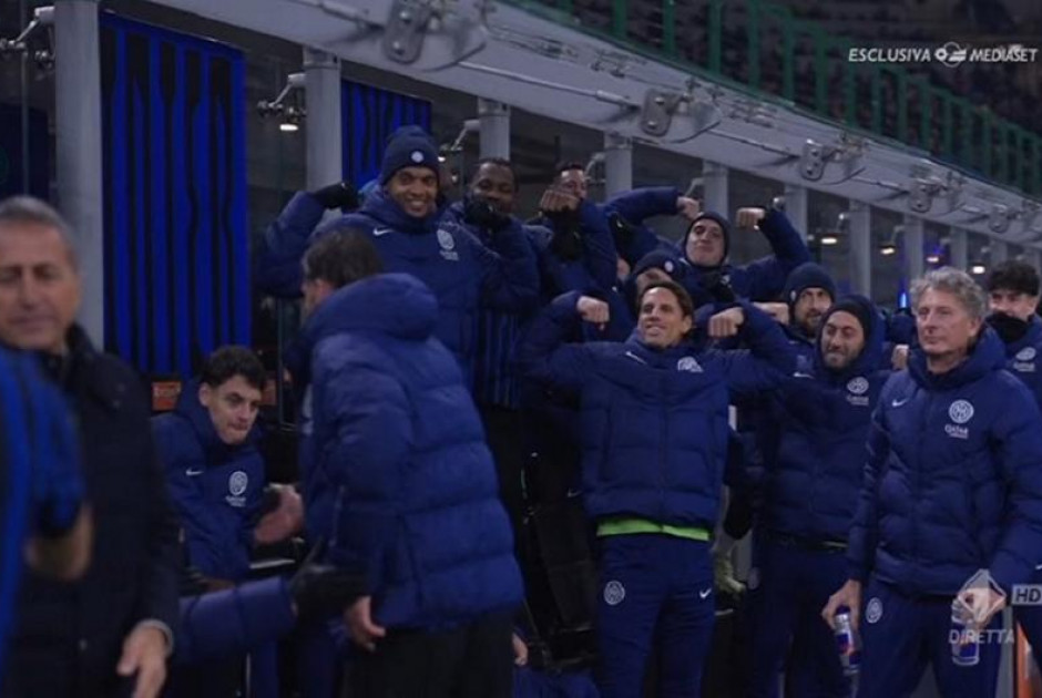 Φοβερό σκηνικό στον πάγκο της Ίντερ: Σηκώθηκαν όλοι και υποδέχθηκαν τον Πίο με… μπράτσα!