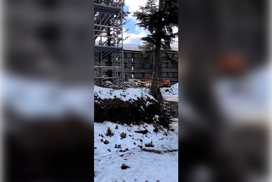 Στα λευκά το ξενοδοχείο Βερεγγάρια (ΒΙΝΤΕΟ)