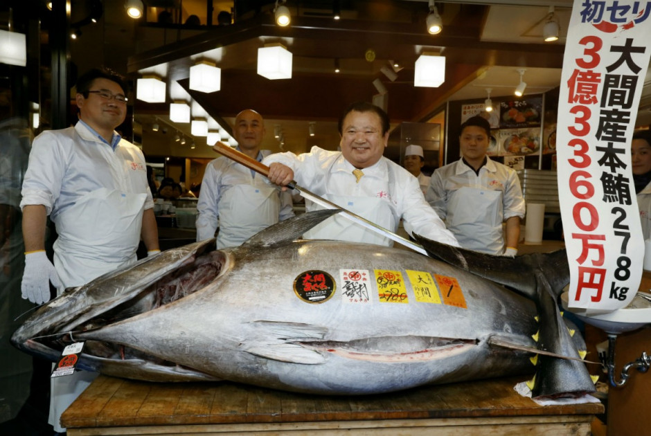 Τόνος 243 κιλών πουλήθηκε για εκατομμύρια ευρώ στο Τόκιο