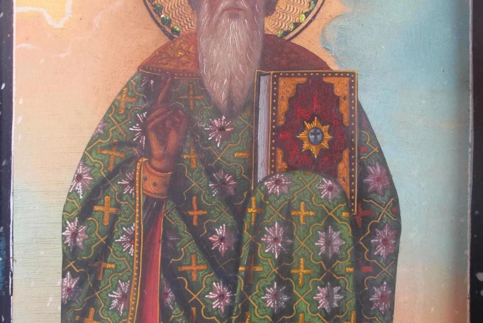 &Beta;&rho;έ&theta;&eta;&kappa;&epsilon; &eta; &epsilon;&iota;&kappa;ό&nu;&alpha; &tau;&omicron;&upsilon; &Alpha;&gamma;ί&omicron;&upsilon; &Chi;&alpha;&rho;&alpha;&lambda;ά&mu;&pi;&omicron;&upsilon;&sigmaf; &pi;&omicron;&upsilon; &kappa;&lambda;ά&pi;&eta;&kappa;&epsilon; &alpha;&pi;ό &tau;&omicron; &Sigma;&tau;&alpha;&upsilon;&rho;&omicron;&beta;&omicron;ύ&nu;&iota;