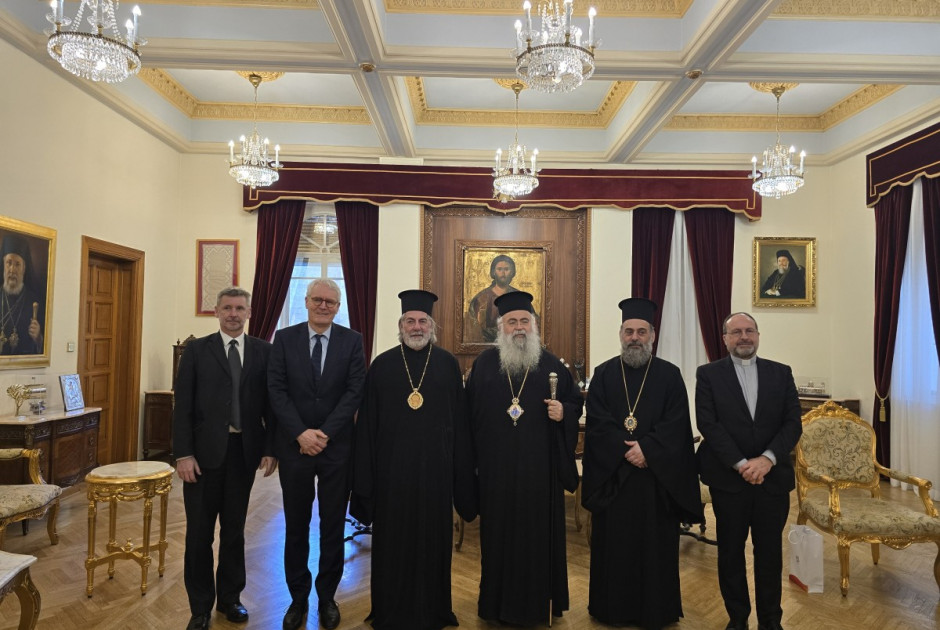 Συνάντηση του Αρχιεπισκόπου με αντιπροσωπεία του Συμβουλίου Ευρωπαϊκών Εκκλησιών