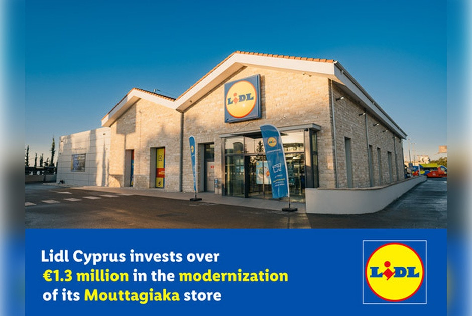Επένδυση άνω των €1,3 εκατ. από τη Lidl Κύπρου για την επέκταση του καταστήματος στη Μουτταγιάκα
