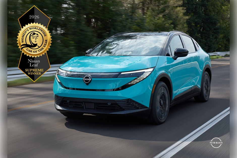 &Tau;&omicron; &nu;έ&omicron; Nissan Leaf &epsilon;ί&nu;&alpha;&iota; &tau;&omicron; &phi;&epsilon;&tau;&iota;&nu;ό Women&rsquo;s Worldwide Car of the Year