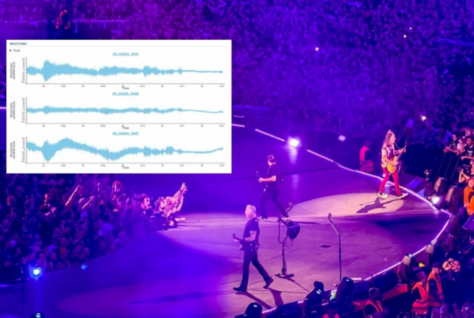 ΟΑΚΑ «σείστηκε» από τους Metallica: Τι έδειξαν οι σεισμογράφοι του Αστεροσκοπείου
