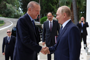 Ρετζέπ Ταγίπ Ερντογάν Βλαντιμίρ Πούτιν