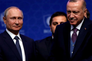 Ρετζέπ Ταγίπ Ερντογάν Βλαντιμίρ Πούτιν
