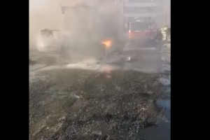 πυρκαγιά φορτηγό
