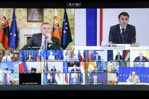 τηλεδιασκεψη ηγετων