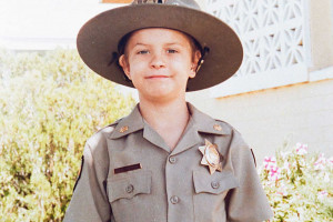 Christopher Greicius seven year´s old policeman