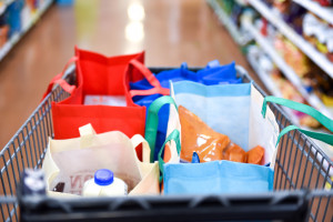 close-up-image-of-a-shopping-cart-in-the-middle